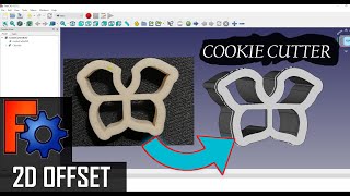 Using 2D Offset Tool in Freecad to create a cookie cutter