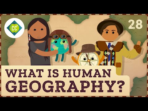 What are the elements of human geography?
