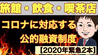 【2020年緊急2本】旅館業・飲食店・喫茶店向け緊急公的融資制度（それ以外の業種向けもご紹介）