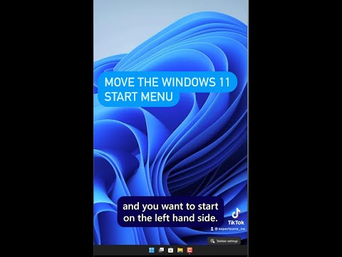 Move the Windows 11 Start Menu #Shorts