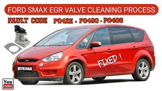 Ford Smax EGR Valve Cleaning Job. The Engine is Running Rough Due To Sticky Flaps. Fault Code P0406.