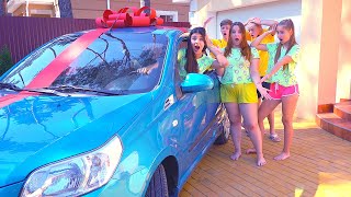 ПОДАРОК ДЛЯ ДАШИ ОТ ПОДПИСЧИЦЫ НОВОЕ АВТО!!! КАК ОТРЕАГИРОВАЛА ВОЖАТАЯ ЛУНАТИК?