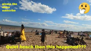 Skegness 4K Beach Walk, Gets Very Busy