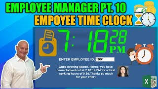 How To Create An Excel Fully Automated Employee Time Clock [Employee Manager Pt. 10]