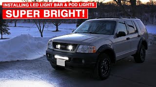 Installing LED Light Bar & Pod Lights | Project Off Road Explorer