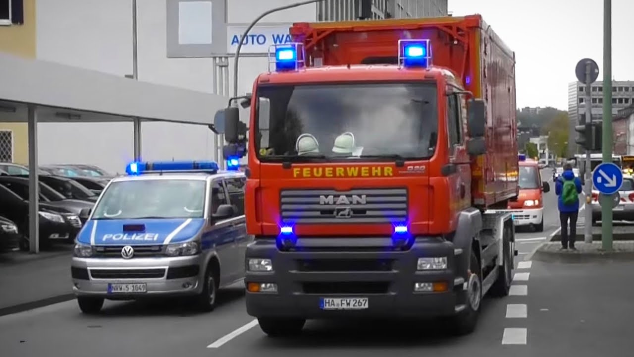 [HOCHHAUSBRAND] Einsatzfahrten Feuerwehr Und Rettungsdienst Zu Hagener ...