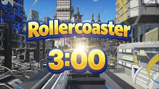 3 Minute Timer | Fast & Fun Roller Coaster Ride 🎢