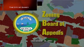 Zoning Board of Appeals: December 14, 2021