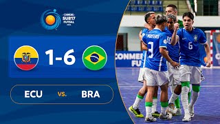 ECUADOR vs. BRASIL [1-6] | RESUMEN | CONMEBOL SUB17FS | FASE DE GRUPOS