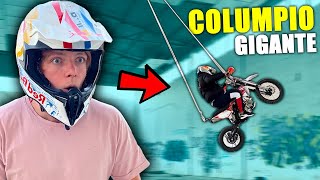 COLGAMOS LA MOTO DESDE 10 METROS!! (columpio gigante)