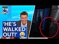 TJ walks out after his 'What Caught My Eye' backfires - Sunday Footy Show | Footy on Nine