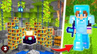 I Built An OP ENCHANTING CAVE In Hardcore Minecraft! (#2)