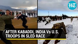 Watch: Indian, US soldiers train for extreme cold; hold sled race at military exercise Yudh Abhyas