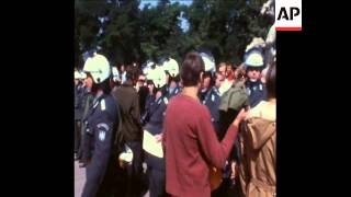 SYND 3-9-72 ANTI WAR PROTEST IN CENTRE OF MUNICH ENDS UP IN A BATTLE WITH RIOT POLICE