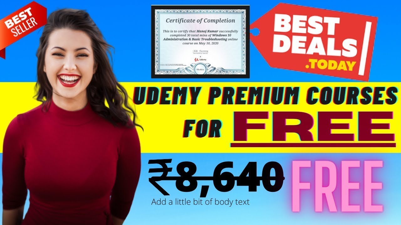 Udemy Coupon Code 2021 | Udemy FREE Courses Certificate | Udemy - YouTube