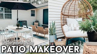 DIY Patio Makeover on a Budget w/ Outdoor Decorating Ideas 2022 | Loving Life as Megan