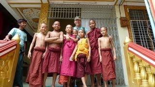 Myanmar ( Burma ) 2013, Moulmein, ( Mawlamyaing - Mawlamyine )  Pagoda \u0026 Monastery, Mon State !