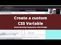 Create a custom CSS Variable (Basic CSS) freeCodeCamp tutorial