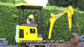 JCB - CAT DUREAZA INCARCAREA BATERIEI UNUI MINIEXCAVATOR ELECTRIC