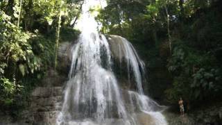 Gozalandia Waterfall Jump Swan Dive in San Sebastian - GoSeePR.com