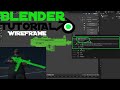 (Blender Tutorial) How To Create Wireframe Guns For GTA5 FiveM