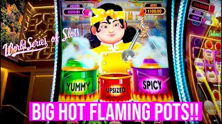 Finding the best Slot Machine in 2024! Big Hot Flaming Pots Slot vs Dancing Drums