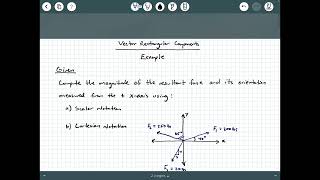 Statics - Video 10: Vector Rectangular Components Example 2