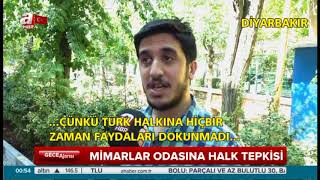 MİMARLAR ODASINA DİYARBAKIR HALKINDAN TEPKİ