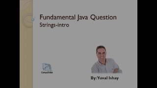 Java Interview Questions - String Intro