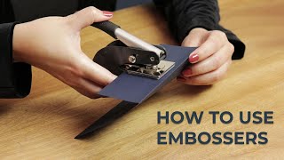 How to Use Embossers