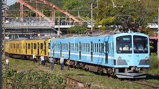 西武2000系甲種　彦根駅入れ替え作業(到着〜入庫まで)