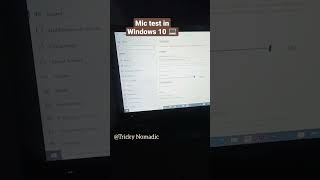 Mic test \u0026 repair in Windows 10 #windows #laptop