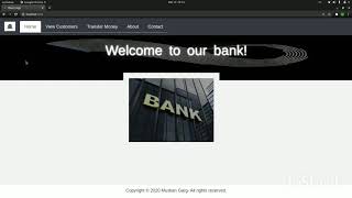 Basic Banking System #GRIPDEC20 #ReactJs #NodeJs