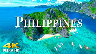 FLYING OVER PHILIPPINES (4K UHD) Beautiful Nature Scenery with Relaxing Music | 4K VIDEO ULTRA HD