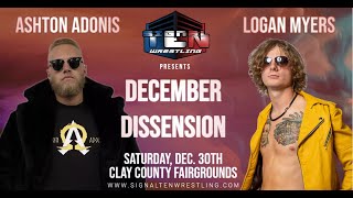 Logan Myers v Ashton Adonis - Signal Ten Wrestling - December Dissension 12/30/2023