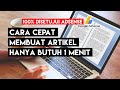 TIDAK PERCAYA? SILAHKAN COBA CARA MEMBUAT ARTIKEL DENGAN CEPAT 100% BLOG MUDAH DI TERIMA ADSENSE