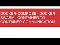 Docker Compose | Docker Swarm | Container to Container Communication