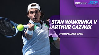 Stan Wawrinka v Arthur Cazaux | Montpellier Open | Match Highlights