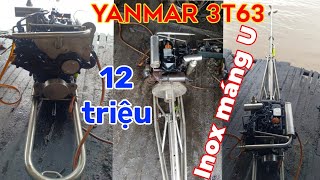 Yanmar 3t 63 giàn cầu Inox VIP máng U siêu DẦY giá 12 tr / 0336.460.595