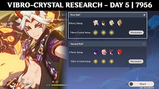 Vibro-Crystal Research - Day 5 | 7956 Score