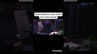 Dünyanın en hızlı kitap okuyan adam