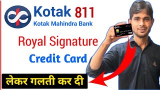 Kotak Mahindra Bank Pri-Approved credit card unboxing | kotak royale credit card