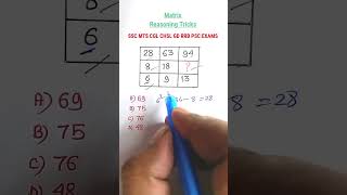 रीज़निंगMissing Number| Reasoning Tricks in Hindi| Reasoning Classes for SSC CGL CHSL MTS CRPF RRB |