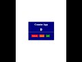 Project Using HTML CSS & JavaScript (Counter App) Step by Step Explanation.#javaprogramming#project