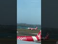 Air Asia Malaysia a320-200 landing at Bali airport #shorts #landing  #aviation