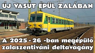 2025.02.08. Itt is vasút épül hamarosan. Zalaszentiván leendő deltavágány , és vonatok a környéken.