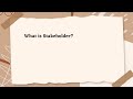 What is Stakeholder?