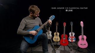 Deluxe Junior Classical Guitar, Blue, by Gear4music | Gear4music demo