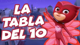 Tabla de multiplicar del número 10 | Con PJ Mask: Héroes en Pijamas en español