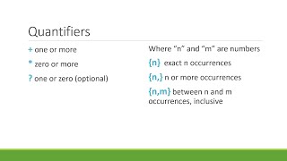 Basic Regular Expressions 3 - Quantifiers and Anchors